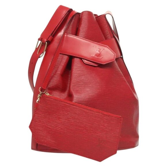 LOUIS VUITTON Epi Sac Depaule GM Shoulder Bag Red M80197 LV Auth 123989 - Picture 1 of 16